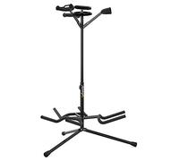 Audibax SG-032 - Support Universel pour 3 Guitares ou Basses - Floor Stand pour Guitares Électriques, Acoustiques et Basses Électriques - Structure Robuste, Stable, Réglable en Hauteur et Pliable