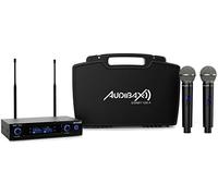 Audibax Sidney 1250 A Micrófono Doble Mano Profesional UHF Frecuencia A + Maleta