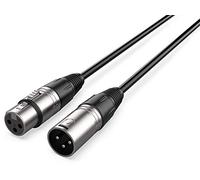 Audibax Silver Cable XLR Macho a XLR Hembra 50cm Negro