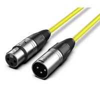 Audibax Silver Cable XLR Macho - XLR Hembra 10 Metros Amarillo
