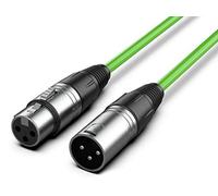 Audibax Silver Cable XLR Macho - XLR Hembra 6 Metros Verde