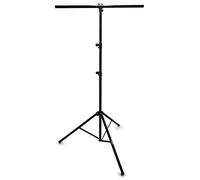 Audibax STAND MH-PRO - Stand d'Éclairage - Trépied à Lumière avec Articulation à Rotule - Stand de Lumière pour Discothèque - Hauteur Réglable de 145 à 325 cm - T-Bar avec 4 Points de Lumière Fixation