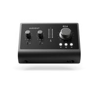 Audient Audiointerface iD14 MKII, 2 préamplis micro de classe A (interface audio USB haute performance, connecteur USB-C, fonction Monitor Mix et Monitor Panning, 2 sorties casque), Noir