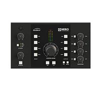 Audient Nero, contrôleur de monitoring au format desktop, options de routing flexibles, pour home & project studio, standard de qualité élevé, LED Level Meter, dimensions : 320 x 180 x 100 mm, noir