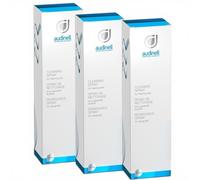 Audinell Lot de 3 Spray nettoyant (100ml) + brosse - Sans alcool, élimine le cérumen et la sueur des aides auditives