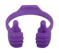 Audinpu Support de téléphone Portable Thumbs Up, Support de téléphone réglable Universel téléphone Portable et Tablette lit Bureau Support de Berceau de visionnage de Film (Violet)