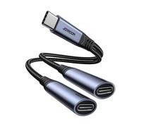Audio Adapter 2-In-1 Joyroom Sy-C03 Type-C To Dual Type-C (Black)