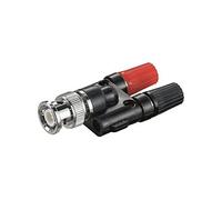 audio adapter with gold contacts BNC male - 2 x 4 mm banana female