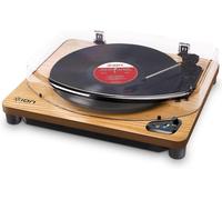 Audio Air Lp-Platine Vinyle Bluetooth À Trois Vitesses (33,45 Et 78 Tours) Avec Convers Usb-Finit Bois