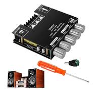 Audio Amplifier Board, High Power Sound Amplifier Module with Treble Bass Control, Compact Speaker Amp Board, DIY Audio Upgrade Solution for Gamers Hobbyists Garage Sound System Projects