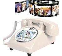 Audio and Video Guestbook,Phone Wedding Guest Book with Lens Recording,32G Memory Card,1080p HD Guestbook for Engagement,Anniversaries Graduations,White