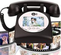 Audio and Video Guestbook,Phone Wedding Guest Book with Lens Recording,32G Memory Card,1080p HD Guestbook for Engagement,Anniversaries Graduations,Black