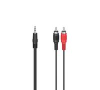 Hama 00305031 câble audio 1,5 m 3,5mm RCA Noir