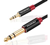 Audio Cable 3.5 mm to 6.35 mm Stereo Jack for Guitar,HiFi Speakers,Smartphone,Mixer,Home Theater etc (1M)