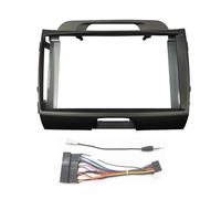 Audio Cadre Radio Façade D'autoradio pour KIA pour Sportage 2010-2016 Kit De Montage Comprenant Le Cadre Le Faisceau Câbles Et L'antenne Radio RESPUNEKBAH(Fascia and Harness)