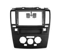 Audio Cadre Radio Façades D'autoradio 9 Pouces pour Nissan pour Tiida pour Latio 2005-2010 Lecteur DVD Stéréo GPS MP5 Android Kit Garniture Panneau Tableau Bord 2 DIN RESPUNEKBAH(Black Frame-B)
