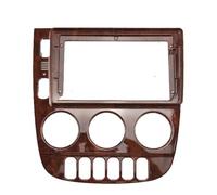 Audio Cadre Radio Kit D'adaptation Façade Tableau Bord Autoradio Android pour ML320 M-Class W163 2003-2005 avec Adaptateur Cadre Voiture 9 Pouces RESPUNEKBAH(Full Set Wood)