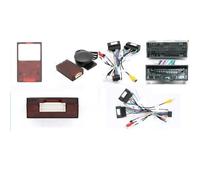 Audio Cadre Radio Kit Montage pour Lecteur DVD Voiture 9 Pouces Panneau Cadre Adaptateur Audio 2DIN pour Ford pour Figo pour Aspier pour Freestyle pour KA 2018-2021 RESPUNEKBAH(Canbus Cable Set)