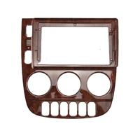 Audio Cadre Radio pour ML320 M-Class W163 2003-2005 Kit D'adaptation Façade Tableau Bord Autoradio Android avec Adaptateur Cadre Voiture 9 Pouces RESPUNEKBAH(Only Frame Wood)