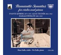 Audio Cd Hans Enflo / Per Enflo: Harald Fryklof / Svante Sjoberg / Alice Tegner - Romantic Sonatas For Violin And Piano