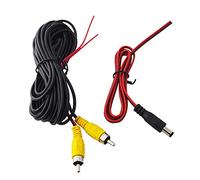 Audio de téléphérique RCA | Câble de caméra de recul de stationnement de Vue arrière de Voiture de 10 | Caméra de recul de stationnement câble d'extension vidéo RCA avec Fil de