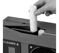 Audio Desk Systeme Lot de 4 barils en microfibre pour machine de nettoyage de vinyle