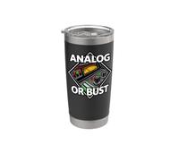 Audio Engineer Analog Or Bust Vintage Gear Gobelet isotherme en acier inoxydable double paroi