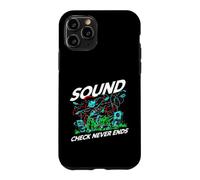 Audio Engineer Sound Check Never Ends Live Crew Graphic Coque pour iPhone 11 Pro