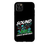 Audio Engineer Sound Check Never Ends Live Crew Graphic Coque pour iPhone 11 Pro Max