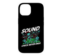 Audio Engineer Sound Check Never Ends Live Crew Graphic Coque pour iPhone 14