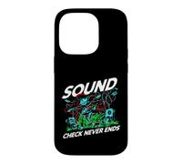 Audio Engineer Sound Check Never Ends Live Crew Graphic Coque pour iPhone 14 Pro