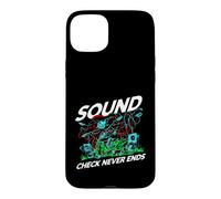 Audio Engineer Sound Check Never Ends Live Crew Graphic Coque pour iPhone 15 Plus