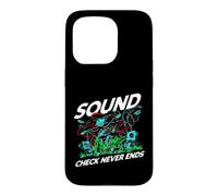 Audio Engineer Sound Check Never Ends Live Crew Graphic Coque pour iPhone 15 Pro