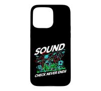 Audio Engineer Sound Check Never Ends Live Crew Graphic Coque pour iPhone 15 Pro Max