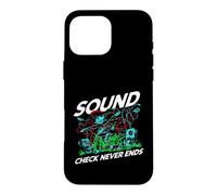 Audio Engineer Sound Check Never Ends Live Crew Graphic Coque pour iPhone 16 Pro Max