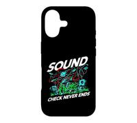 Audio Engineer Sound Check Never Ends Live Crew Graphic Coque pour iPhone 17