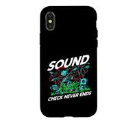 Audio Engineer Sound Check Never Ends Live Crew Graphic Coque pour iPhone X/XS