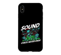 Audio Engineer Sound Check Never Ends Live Crew Graphic Coque pour iPhone XS Max