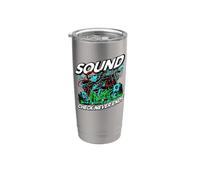 Audio Engineer Sound Check Never Ends Live Crew Graphic Gobelet isotherme en acier inoxydable double paroi