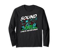 Audio Engineer Sound Check Never Ends Live Crew Graphic Manche Longue