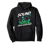 Audio Engineer Sound Check Never Ends Live Crew Graphic Sweat à Capuche