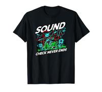 Audio Engineer Sound Check Never Ends Live Crew Graphic T-Shirt