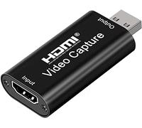 Audio Express AXHDCAP Carte de capture vidéo HDMI 4K Cam Link Card Game Audio Adapter HDMI vers USB 2.0 Appareil de capture d'enregistrement pour streaming, diffusion en direct, vidéoconférence