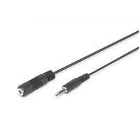 Audio extension cable, stereo 3.5mm M/F, 1.50m, 2x0.10/10, bl