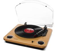 Audio Max Lp-Tourne-Disque Vinyle Bluetooth Avec Haut-Parleurs Intégrés Et Usb,Couleur Bois