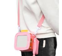 Audio Player Protective Cover with Shoulder Strap, Soft Storage Sleeve for Card Reader, Kids Audio Storyteller Case for Boys, Girls, Children, School, Travel, 4.72x4.72x4.53 inches