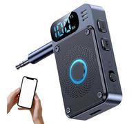 Audio-Sender - Drahtloser Auto-Adapter | Digitales Display 3,5 mm Audio Konverter Empfänger Für Kopfhörer Smartphones Tablets Computer LKWs Jugendliche Unterwegs