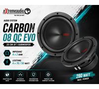 Audio System CARBON 08 QC EVO Subwoofer 20 cm (8") Woofer Bass 280 Watt