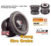 Audio System H 10 EVO H-EVO SERIES SPL Woofer 25cm SPL Power-Subwoofer 2400 Watt