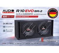 Audio System R 10 EVO BR-2 2x25cm Subwoofer boîtier bass reflex 800 watts RMS
